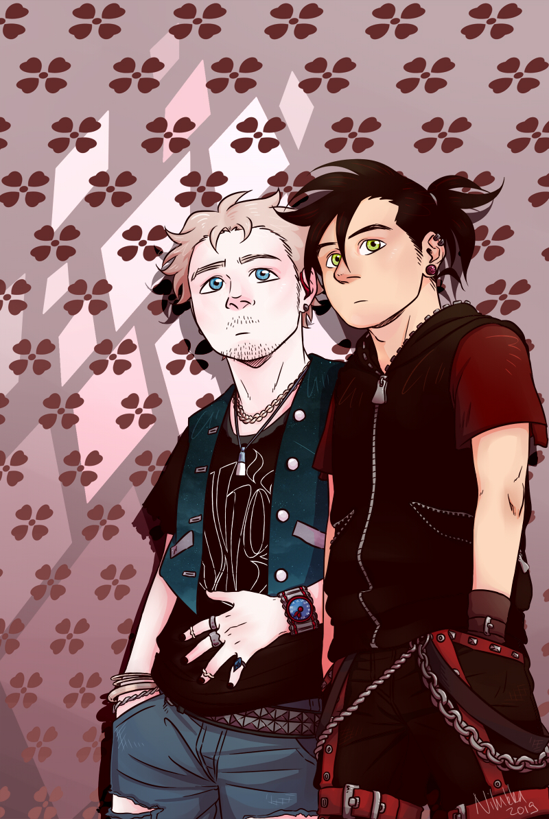 Digital illustration featuring Inni and Lim